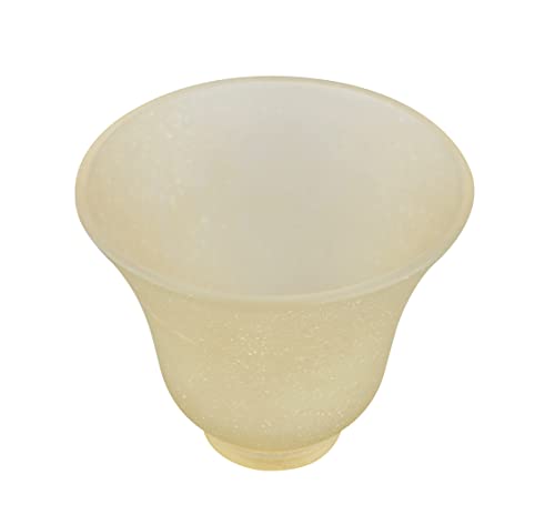 Image of Aspen Creative 23171-4 Transitional Amber Ceiling Fan Replacement Glass Shade. 2-1 /8 inchFitter, 5-1 /2 inchDiameter x 4-3 /4 inchHeight. 4 Pack
