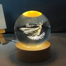 Buy ALLWIN HOUSEWARE W 3D Moon Crystal Ball Night Light,2.4 Inch Glass - View #7