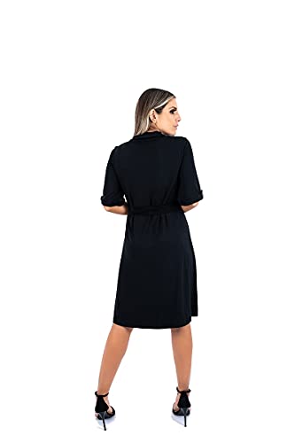 Vestido Polo Chemise Chemise Camisão Midi (G)