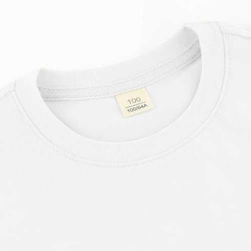 Image of Toddler Kids Short Sleeve Crew Neck T-Shirt Pullover, Loose Fit Casual Basic Tees for Boys Girls 2-8 Years