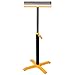 Heavy-Duty Adjustable Single Roller Stand – Yellow & Black Material Support Stand for Workshop, Garage & Industrial Use – 170 lbs Capacity