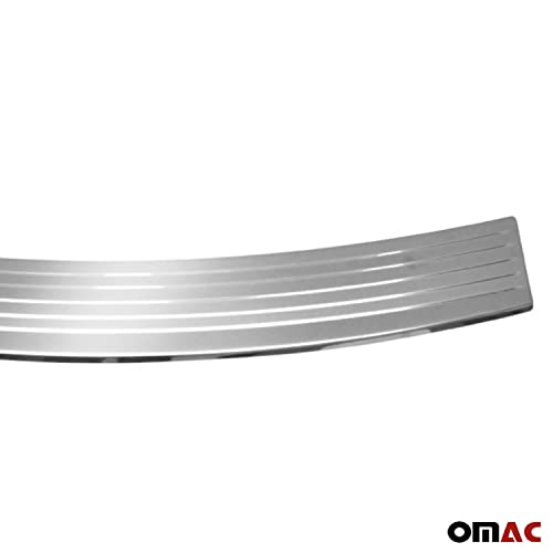 Omac Compatible With Dodge Journey 2011-2021 | Auto Exterior Accessories Stainless Steel Brushed Chrome Cover Rear Bumper Streamer Trunk Sill Protector Trim #TOP5