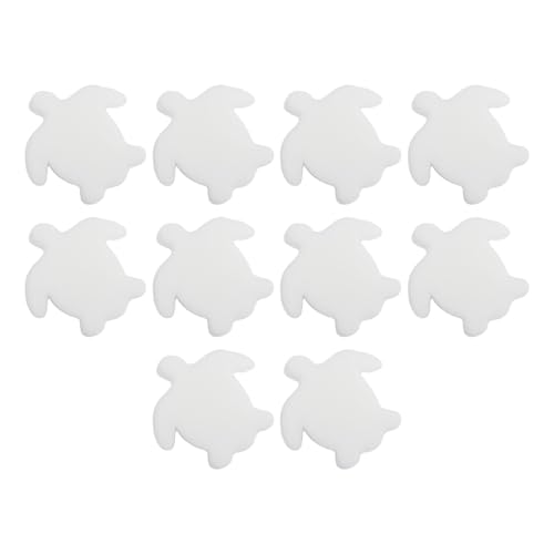 WheatThrive Paquete de 10 esponjas absorbentes de suciedad de piscina en forma de tortuga, removedor de aceite para piscinas, spas y jacuzzis, accesorios de limpieza para mantener el agua limpia