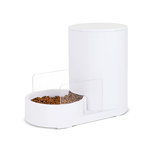 RIZZARI Automatic Dog and Cat Feeder with Baffle,Pet Food Dispenser for Small Medium Dogs,Gravity Food Feeder 3.5L Cat Feeding Bowl,Pet Supplies