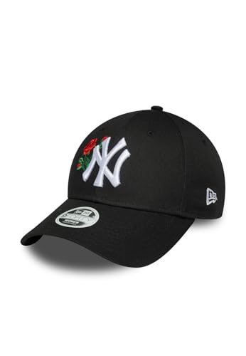 New Era WMNS Rose 9Forty Adjustable Damen Cap NY Yankees Schwarz, Size:OneSize