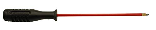 Flachberg Putzstock Kurzwaffe 9mm & .22, 27 cm, 1-teilig, 1/8 Zoll Gewinde | Reinigungsstab für ca. 16 cm Lauflänge, Drehbar gelagerter Griff, Für Bürsten & Adapter, Waffenreinigung & Waffenpflege