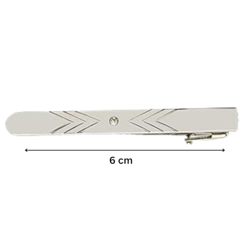 Image of TIE STUDIO Men's Metal tie pin | pack of 1 | Alloy Steel | Superior finishing | Packaging - Black box