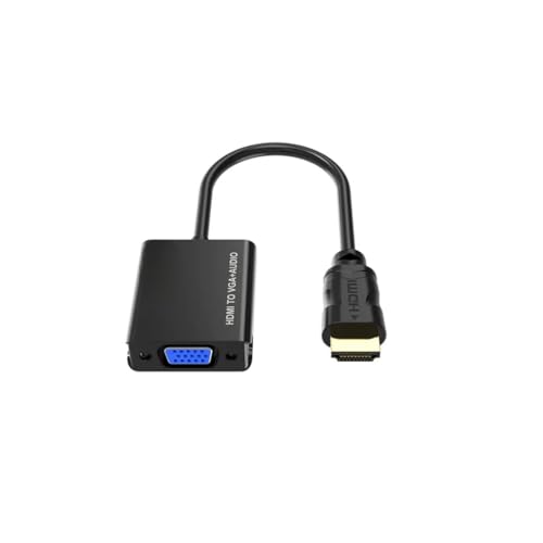 Image of HDMI to VGA Adapter with Full HD 1080p HDTV Desktop, Laptop, PC, Monitor, Projector, HDTV (HIGH QULITY HDMI to VGA)