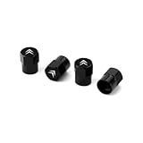 WWZS 4 Pièces Bouchon Valve Pneu Voiture pour Citroen AMI Electric 2020-2024, Résistant à la Corrosion Couvre-Valve pour Voitures Anti-poussière