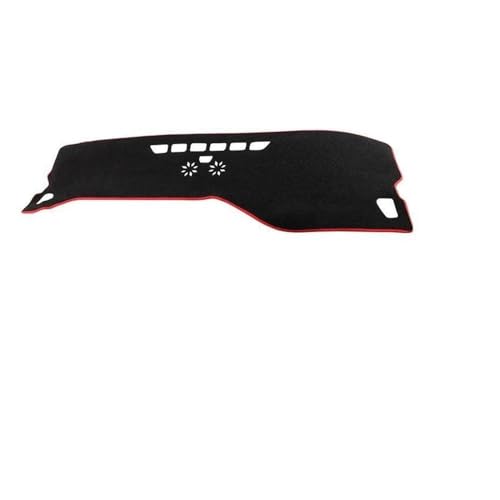 Cubierta para salpicadero Chery Tiggo 7 Pro MAX 2021-23 protector de panel negro borde rojo