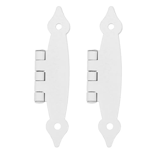 Mipcase 2 pezzi Cerniere Antiche per Scatole in Legno in Ferro Resistente con Design Incasso per Mobili e Armadietti Vintage