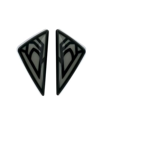 Clignotants moto encastrés triangulaires avec feux de signalisation DRL ambrés x2