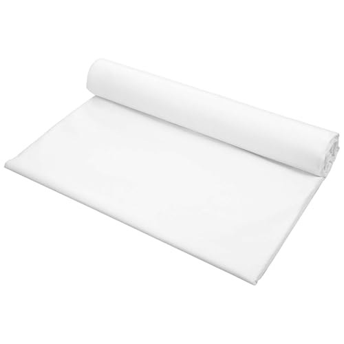 Premium 1 Yard White Cotton Muslin Fabric - 59 Inch Wide, Soft Quilting Material for Sewing, Crafts, and Apparel