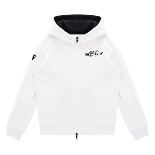 Sweat à capuche zippé enfant Automobili Lamborghini Squadra Corse noir