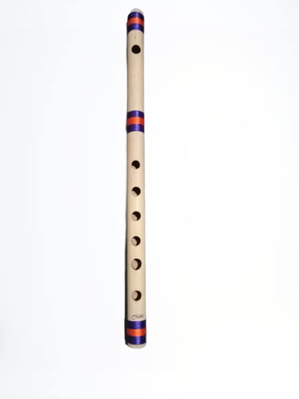 Gold Rush Flute C 440Hz Natural Middle Right Hand Flute Size 14 Inch Bamboo Flute Color Yellow & Brown (C440Hz001)-picture-21
