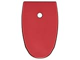 NDZ Performance Magazine Base Plate Finger Extension for Smith & Wesson M&P Shield Plus 10 Round 9mm & 30 Super Carry, Laser Engraved Anodized Aluminum in Red - Plain