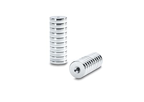 Sensei 2 Pezzi Magnete Rettangolare Al Neodimio 40x13,8x5 Mm Con Fori