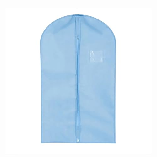 Breathable Garment Bag, Garment Bags for Hanging Clothes, Garmet Bag with Zipper, Transparent Window, for Dresses, Suits, Jackets(Blue,39.3in/100cm)