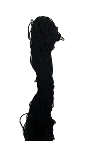 Image of Knitting Wool, 100 gm, Woolen Crochet Yarn for Knitting and Crocheting (Black)