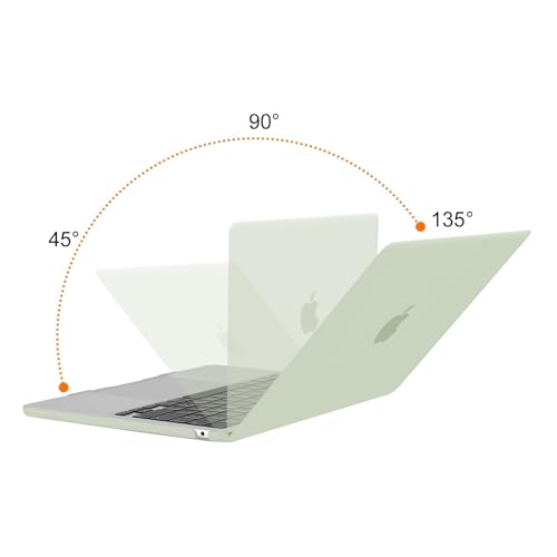 Image of MOSISO Compatible with MacBook Air 13 inch Case M5 2026 M4 2025 M3 M2 2024-2022 A3449 A3240 A3113 A2681, Scratches-Resistant Protective Hard Shell for MacBook Air 13.6 inch Case, Sage Green