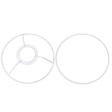 sourcing map 1 Set Lampenschirm Ring 150mm Durchm. Halter Rahmen für Lampenfassung Eisen Cover