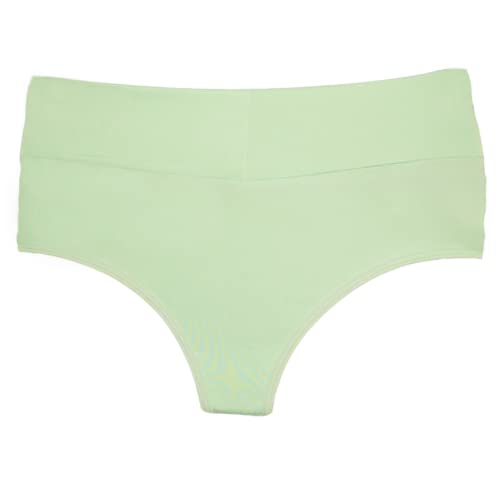 Kit 5 Calcinha Cinta Modeladora Fio Dental Duplo Cós Alto Levanta Bumbum Cintura Alta Lingerie Femin