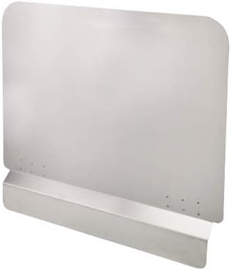 Winco Stainless Steel Fryer Splash Guard, 20-1/2" Lx 18" W x 1"H