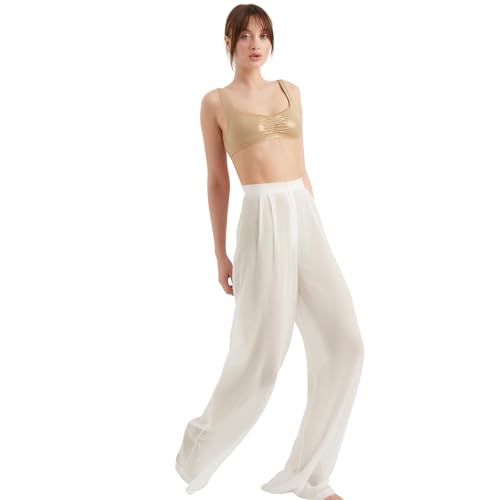 TUBANUR Women's Chiffon Pants | Casual Wide Leg High Waist Palazzo Trousers | Summer Evening Women Pants Clothes2