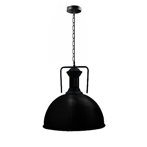 DC VOLTAGE Ceiling Pendant Light Fitting 30cm Metal Dome Shape Lamp Shade E27 Screw Lamp Holder with Adjustable Wire & Chain for Ceiling Lights & Home Improvements Essential