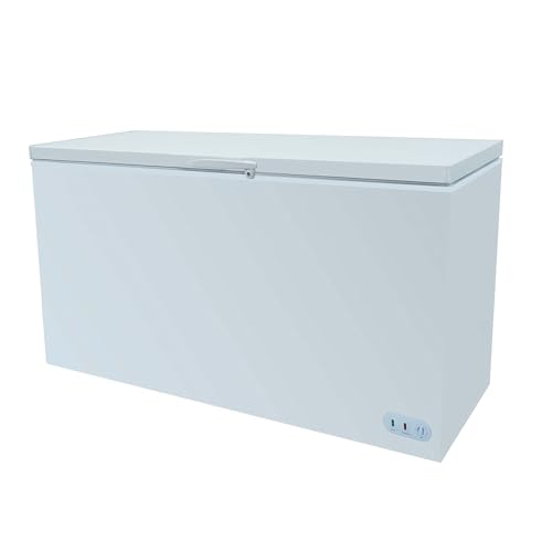 Commercial Chest Freezer, Freezer Commercial With Adjustable Thermostat And Wheels, Safety Locks, Removable Baskets, Flip-up Insulated Lid, Chest Freezer