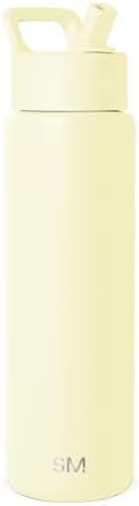 Simple Modern Insulated Water Bottle with Straw | 30oz | Yellow |...