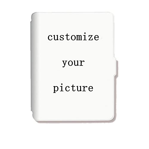 Étui Photo Personnalisé pour Kindle Paperwhite, Étui pour Liseuse Kindle Rayures Lune Imprimé avec Réveil/Veille Automatique Compatible avec Toutes Les Versions, Y Compris La 8E Génération, P Cover