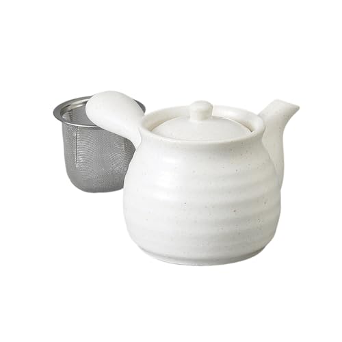 エールネット(Ale-net) 急須 ポット 17.8×10.5cm 500cc 白釉急須 (茶こし付) 磁器 日本製 おしゃれ