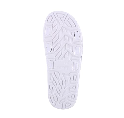 Image of FLITE Men Slippers /Men's Slides /Men's Flip Flop /Daily Use Slide (WHITE, numeric 8)