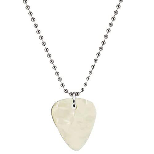 Magnifique collier médiator de guitare pour les amateurs de musique en acier inoxydable avec chaîne de perles pour… - Les Beatles, Paul McCartney, John Lennon, RIngo Starr, George Harrison Magnifique collier médiator de guitare pour les amateurs de musique en acier inoxydable avec chaîne de perles pour… – Image 3