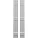 Ekena Millwork ARW401BB207X55PRH Americraft Two 3 Exterior Real Wood Joined Board-n-Batten Shutters (Per Pair), 7"W x 55"H, Primed