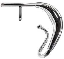 Zeda 88 Performance Exhaust Pipe for 2 Stroke Motorized Bicycle Engines Gas Bike Expansion Chamber Chrome Muffler Dio Compatible