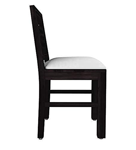 Image of Furniture Sheesham Wood Dining Chair Multipurpose Dining Room Furniture | Wooden Cushion Chair for Living Room Study Room Home and Office (Set of 4, Chestnut Finish) | 1 Year Warranty