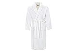 Albornoz liso cuello esmoquin Albornoz Liso Color Blanco 080