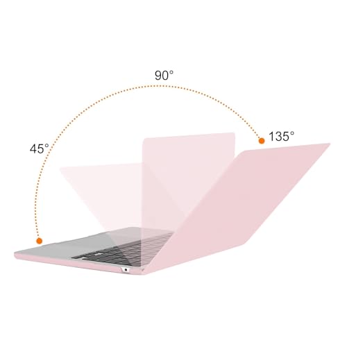 Image of MOSISO Compatible with MacBook Air 13 inch Case M5 2026 M4 2025 M3 M2 2024-2022 A3449 A3240 A3113 A2681, Scratches-Resistant Protective Hard Shell for MacBook Air 13.6 inch Case, Baby Pink