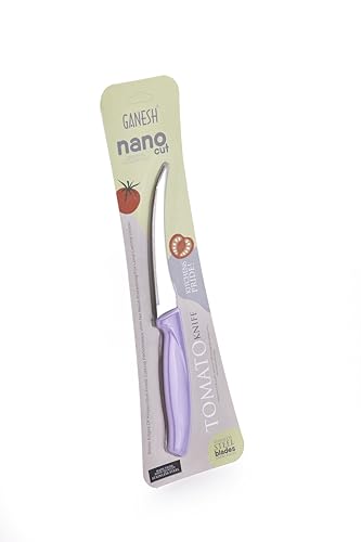 Image of Ganesh Nano Cut Tomato Knife Stainless Steel Kitchen Knife Set for Vegetable & Meat Cutting Knife Kitchen Knife Vegetable Knives Stainless Steel Kitchen Knives - Color May Vary