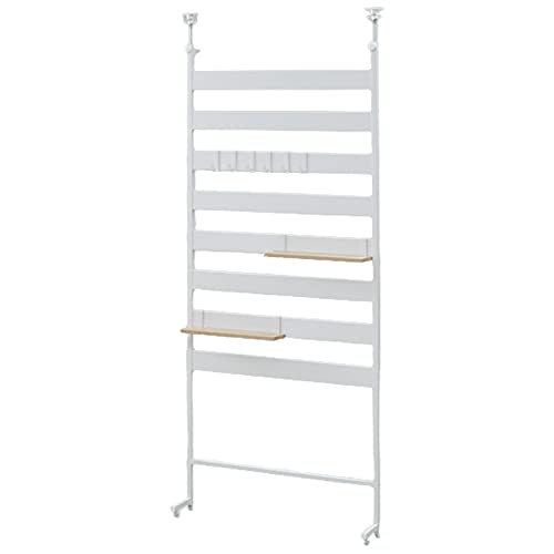 新品未使用箱不良 山善 RTF-6025(OAK/SBK)つっぱりフリーラック 山善