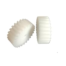Cylindrical Drive 2pcs 1 Module 18 Teeth Spur Gear 20mm Diameter 8mm Thickness Flat Cylindrical Gear 1M 18T Plastic Straight Teeth Gear Rack Machinery6.35mm BORE