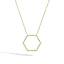 Gold-H-Dainty Hexagon