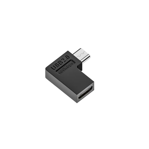 ���{�̒������ MSL FORCE USB-C to Micro-USB �ϊ��A�_�v�^ �I�X ���X 480Mbps PD 10W (5V2A) �����[�d USB2.0 U�� L�� BC (B�^�C�v, 1��)