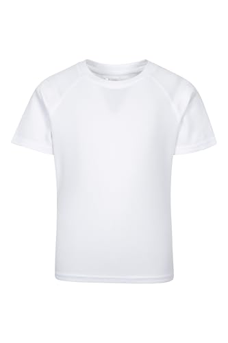 Image of Mountain Warehouse Endurance IsoCool Kids Tee - IsoCool Quick Dry Moisture Wicking, Lightweight - Spring Summer, Sports & Outdoors White Kids Size 11-12 Years