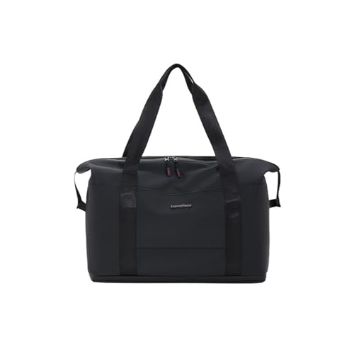 Sac de voyage pliable de grande capacité noir | Sac de rangement extensible et portable