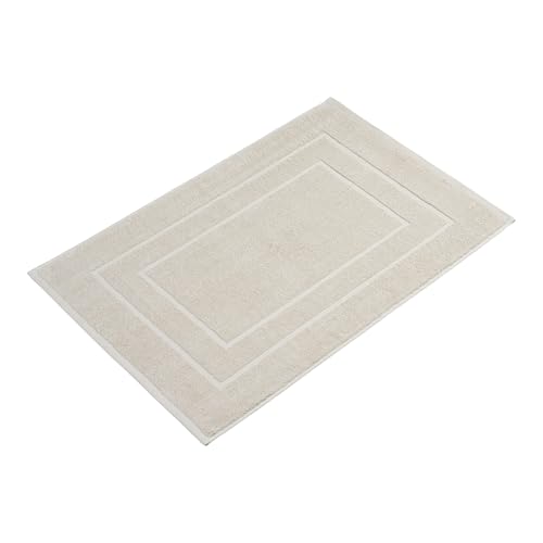 Homewell Tappetino da bagno, 60 x 90 cm, extra grande, 100% cotone, tappetino da doccia, tappetino da bagno, colore: beige