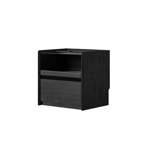 GENHAOSAN Mesita De Noche Mesita De Noche For El Hogar, Dormitorio, Mesita De Noche, Armario De Almacenamiento De Madera Maciza con Luz Muebles De Dormitorio