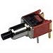 800SP9B6M6RE, Switch Push Button Off (ON) SPST Round Plunger 20VAC 20VDC 0.4VA Momentary Contact PC Pins Thru-Hole (10 Items)
